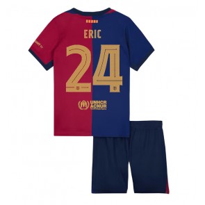 Billiga Barcelona Eric Garcia #24 Hemmatröja Barn 2024-25 Kortärmad (+ Korta byxor)